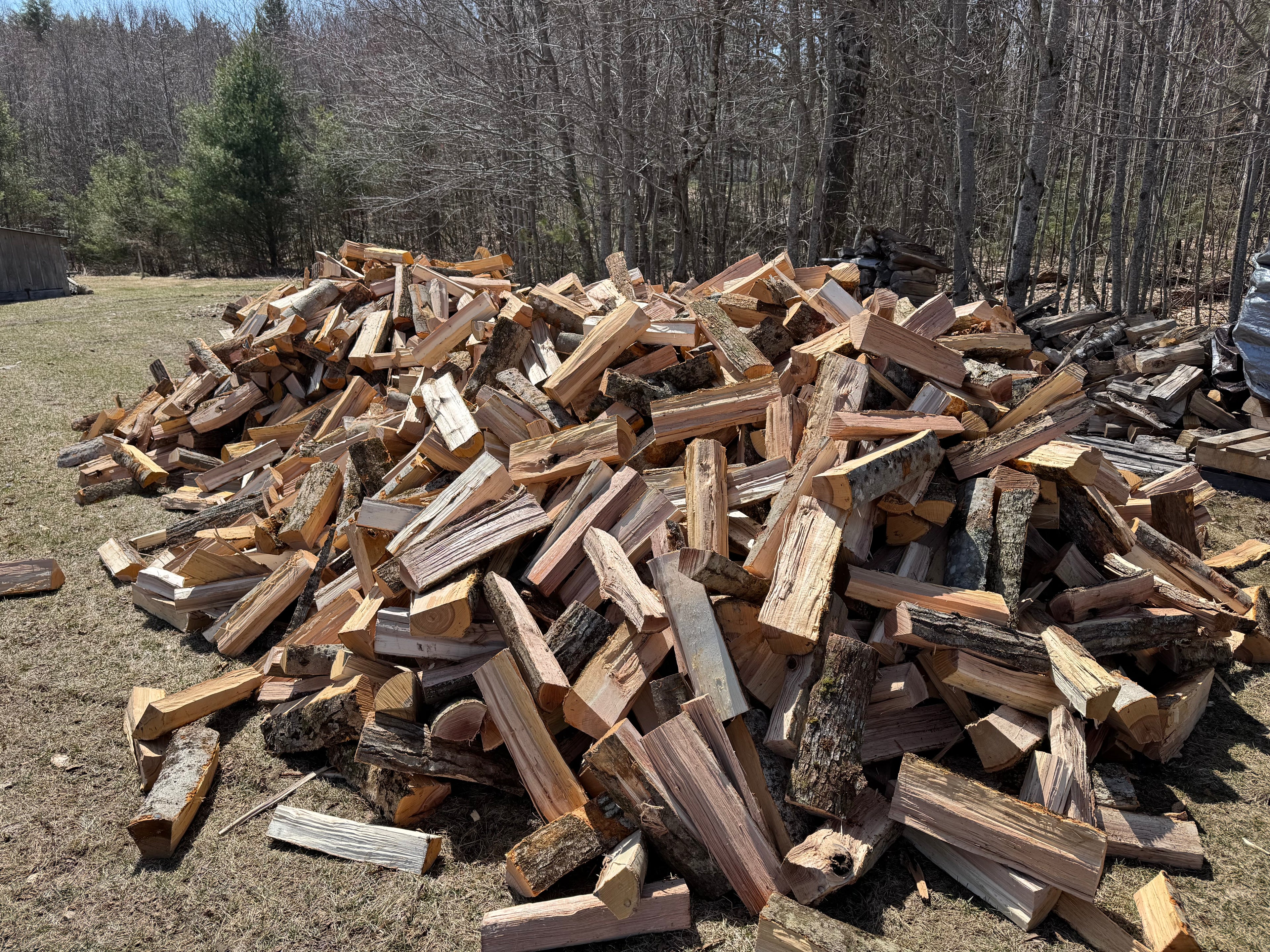 Two cords of seasoned wood
